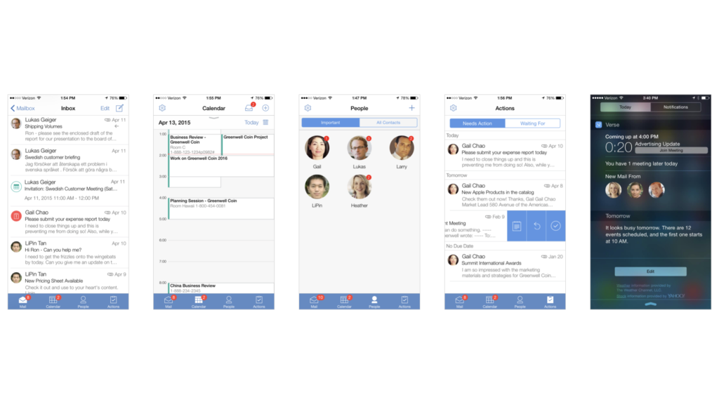 Image of IBM Verse iOS apps